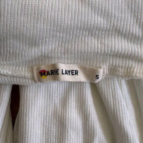 Marine Layer Lexi Rib Turtleneck (S / Antique White) - Picture 4 of 4